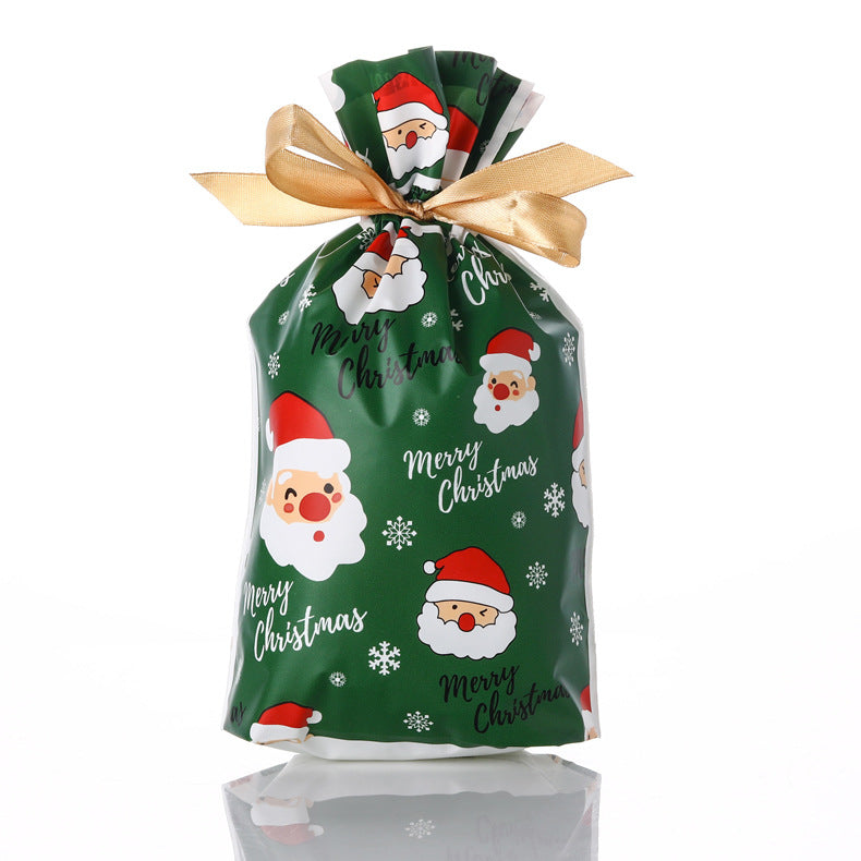 Christmas New Year Gifts Candy Gift Wrap Drawstring Bags (12 pcs/set)