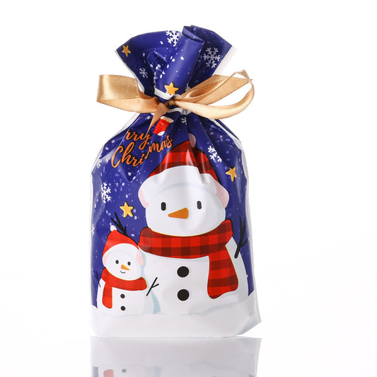 Christmas New Year Gifts Candy Gift Wrap Drawstring Bags (12 pcs/set)