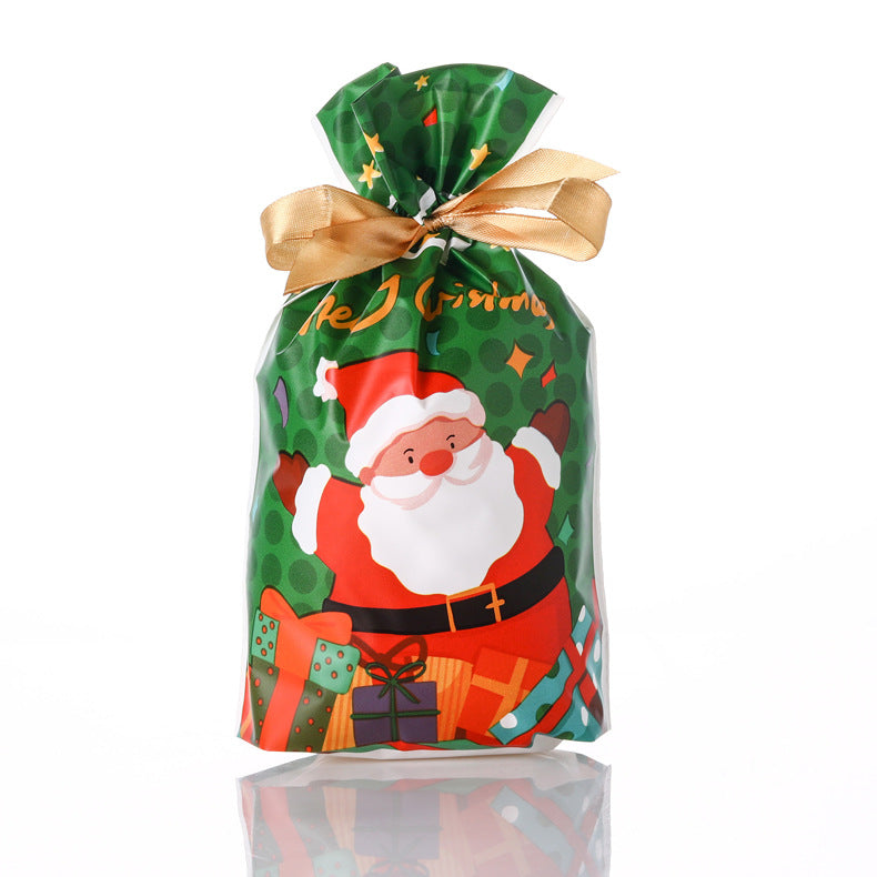 Christmas New Year Gifts Candy Gift Wrap Drawstring Bags (12 pcs/set)