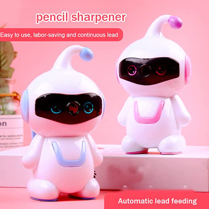 Cartoon robot pencil sharpener