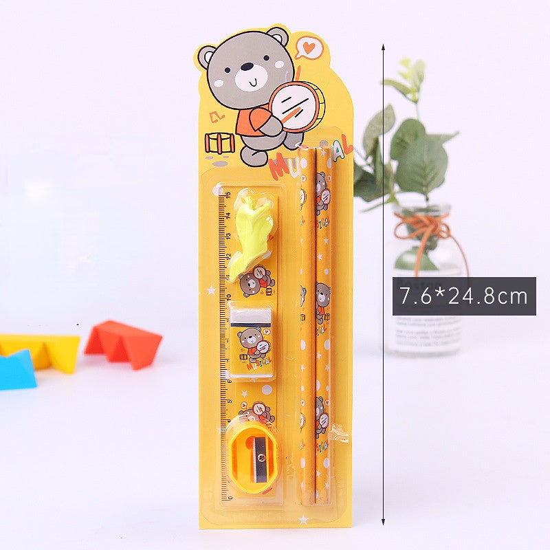 School stationery set of 6 pcs