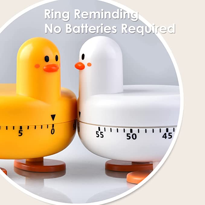 Cute duckling mechanical timer