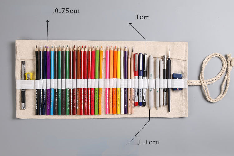 Handmade creative zoo roll pencil pouch