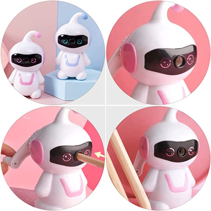 Cartoon robot pencil sharpener