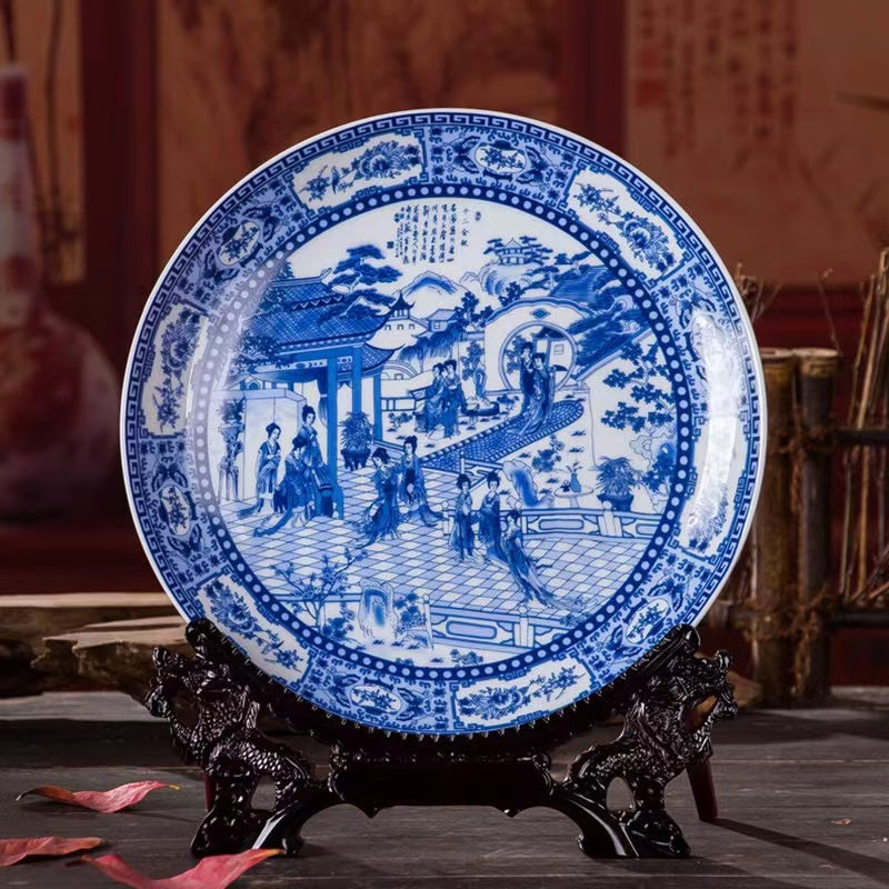 Chinese Style Porcelain Ornamental Plate