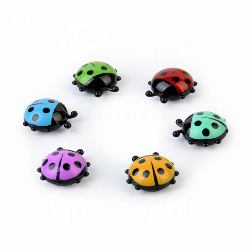 Creative plastic ladybug refrigerator stickers (6 colors / set)