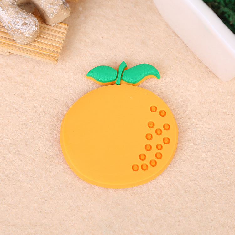 Creative soft plastic fruit refrigerator stickers (5pcs/set)