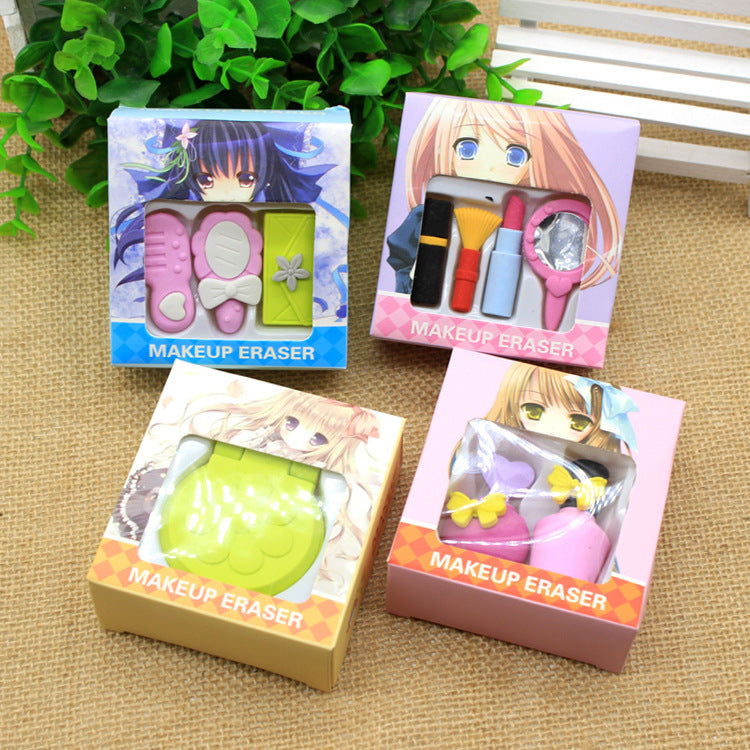 Creative gift boxed cosmetic erasers