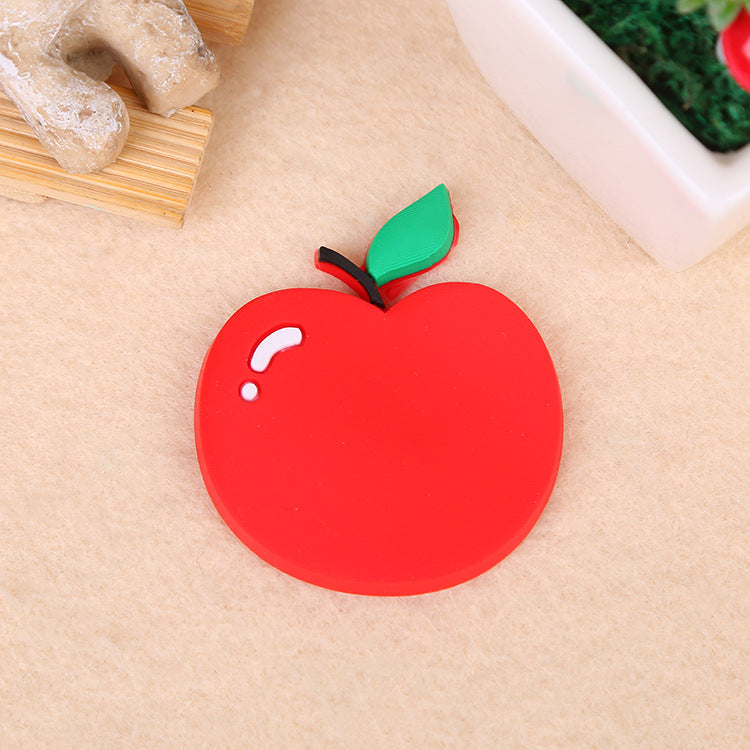 Creative soft plastic fruit refrigerator stickers (5pcs/set)