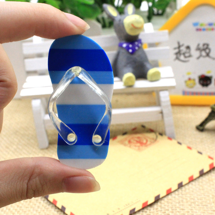 Creative cartoon flip-flop shape eraser(a pair)