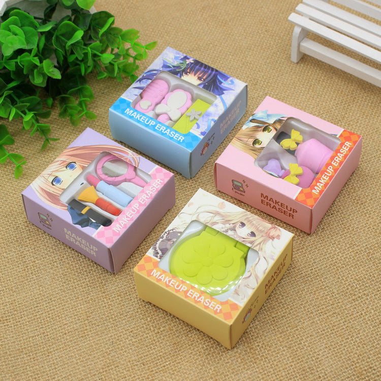 Creative gift boxed cosmetic erasers