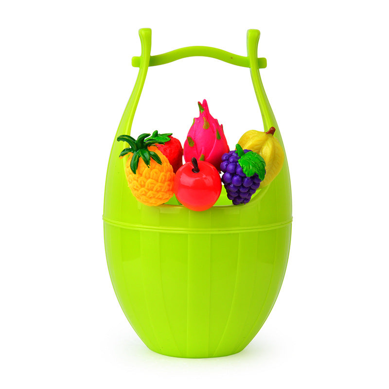 Creative mini barrel fruit fork set