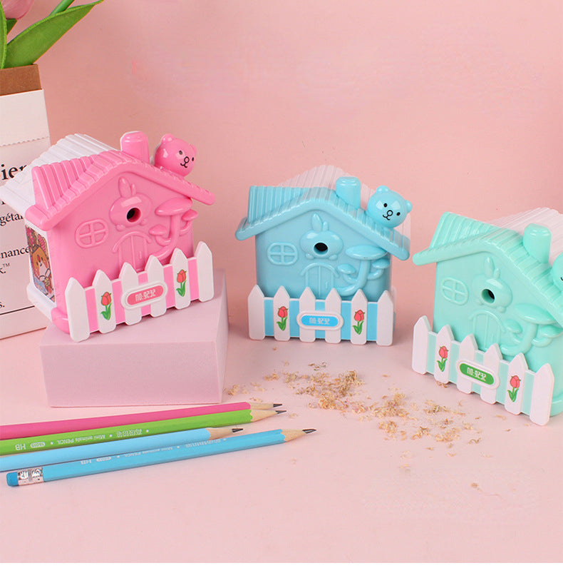 Creative little house shaped pencil sharpener for kids