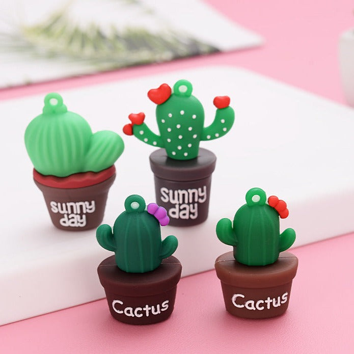 Cartoon Cactus Key Chain