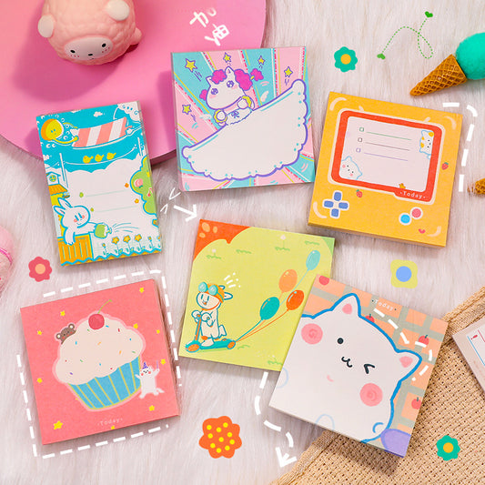 Cute cartoon sticky notes 100 sheets/book