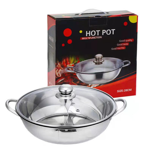 Stainless steel mandarin duck hot pot