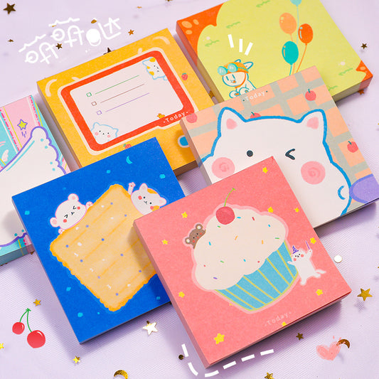 Cute cartoon sticky notes 100 sheets/book