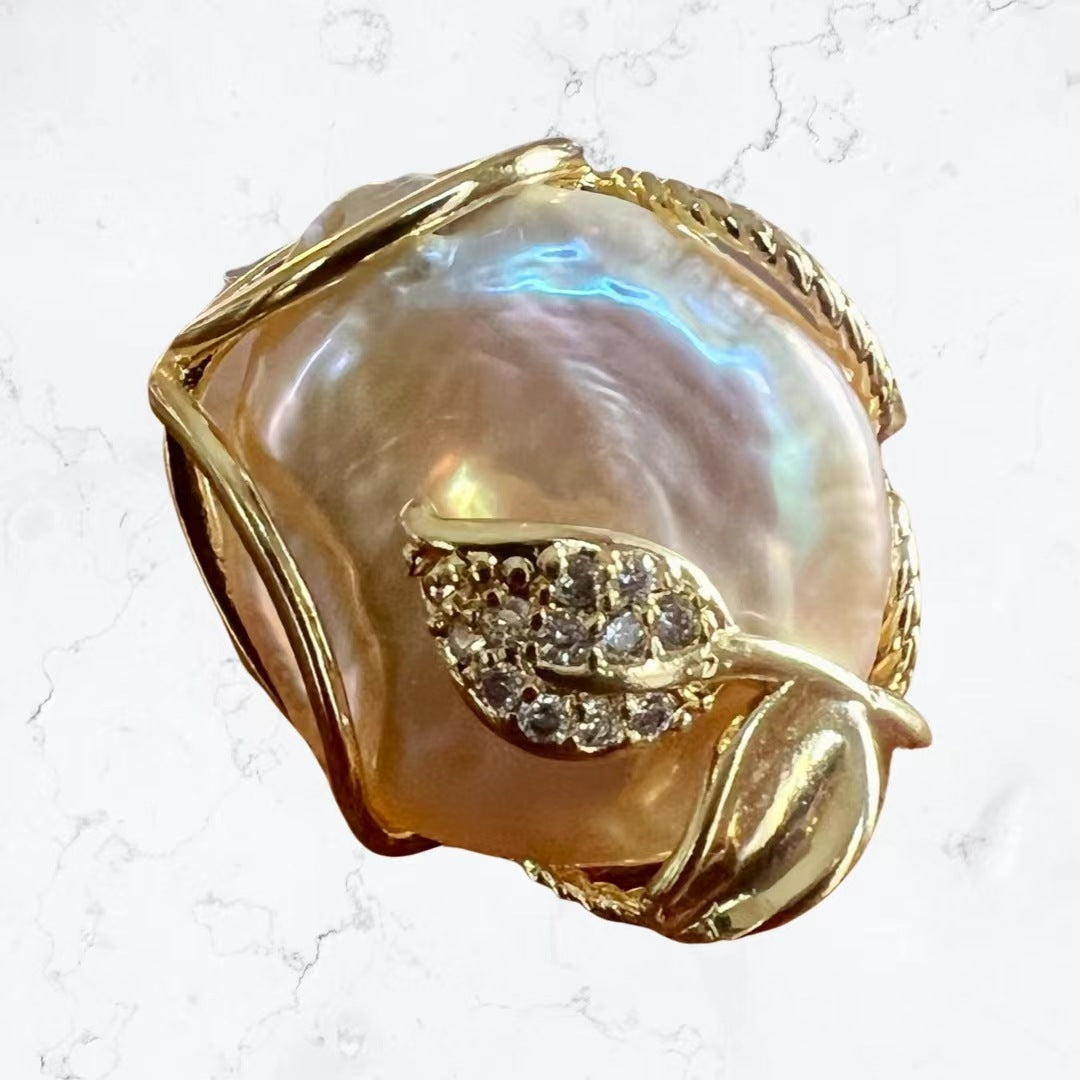 Baroque Pearl  Adjustable Rings