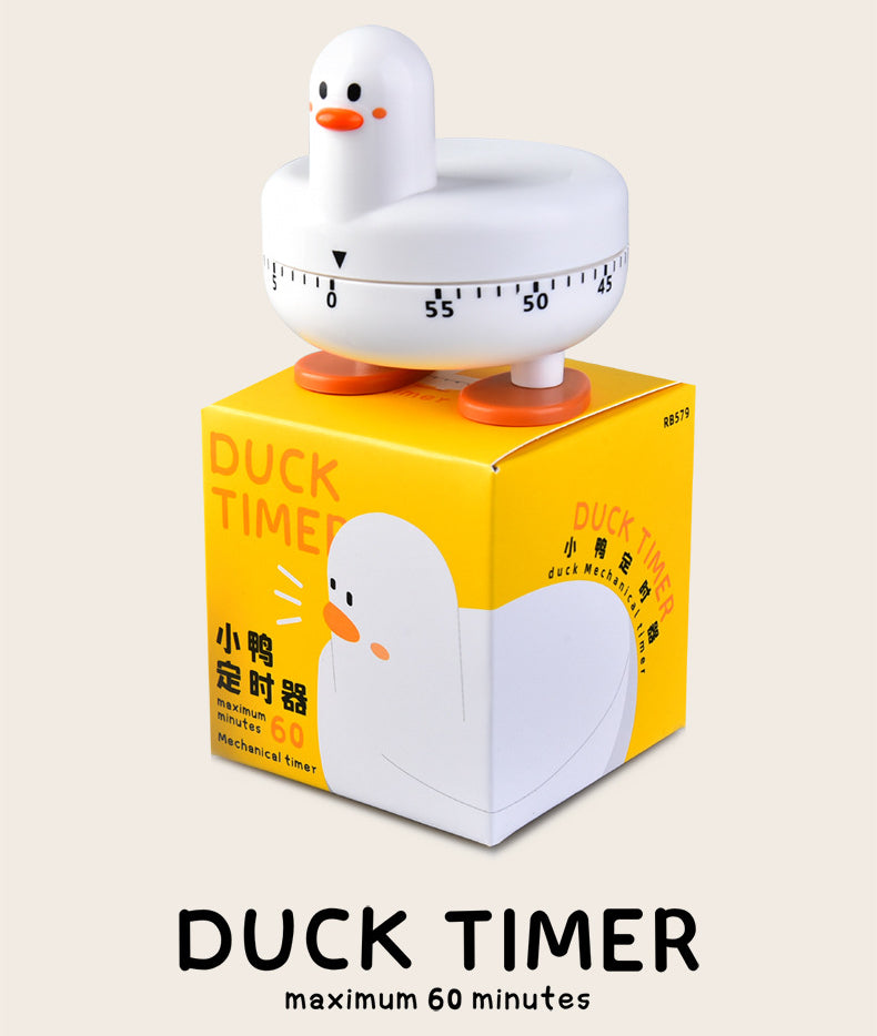 Cute duckling mechanical timer