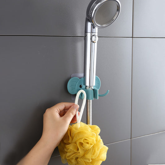 Cartoon elephant shower brush hook