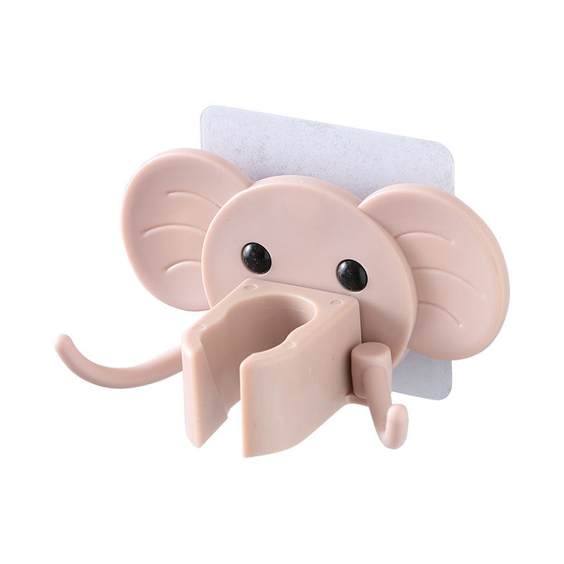 Cartoon elephant shower brush hook