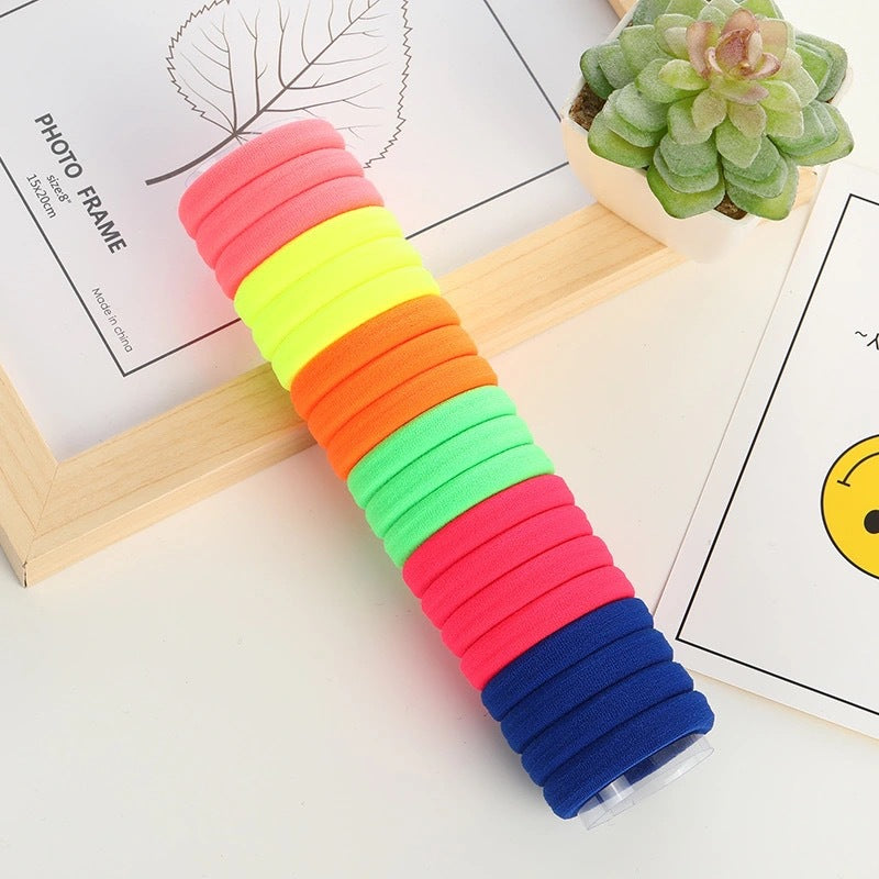 Highly elastic nylon seamless rubber band (20 pcs color random)