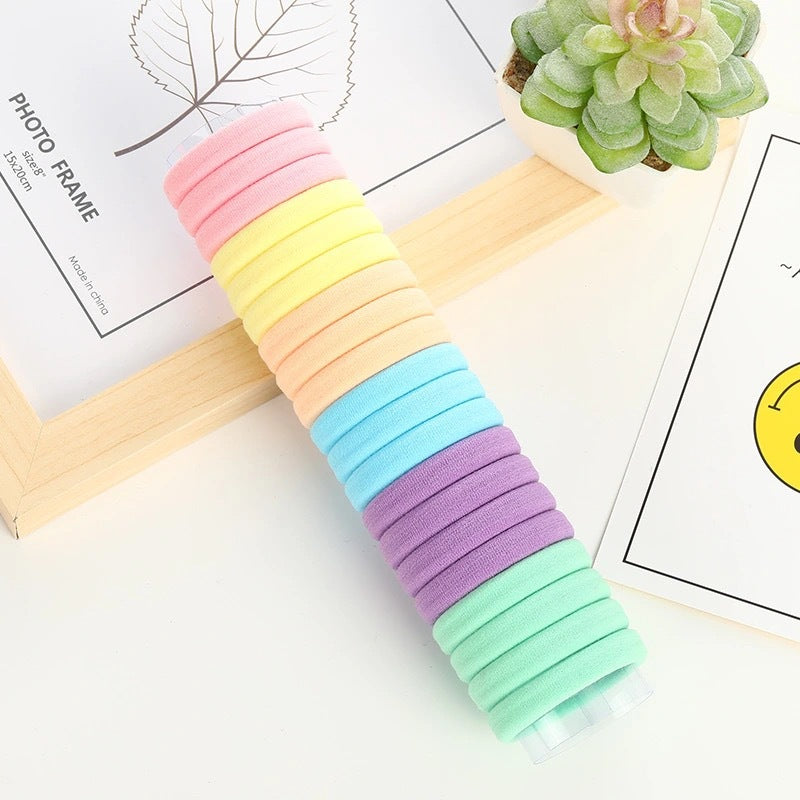 Highly elastic nylon seamless rubber band (20 pcs color random)