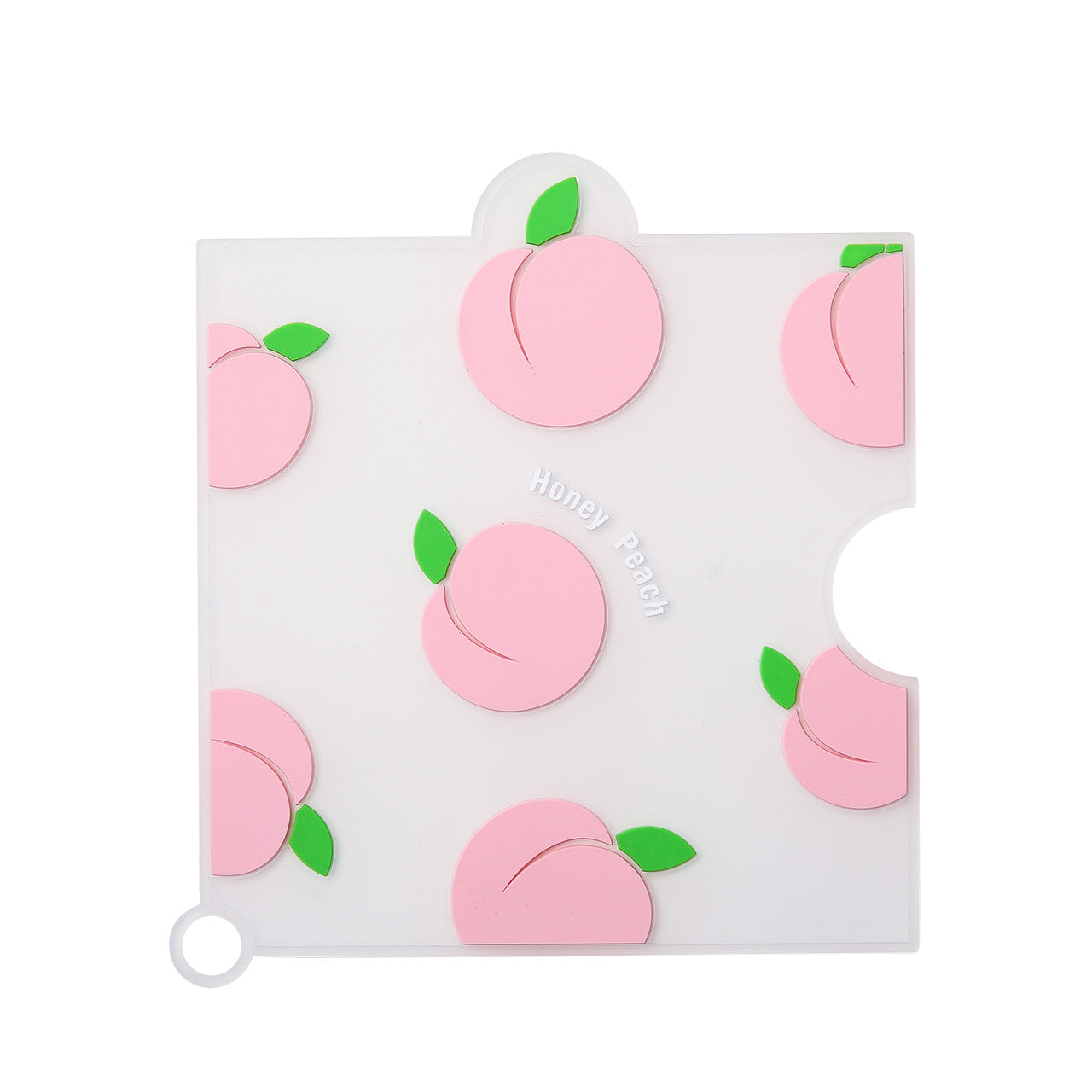 Creative cute cartoon fruit shape PVC soft silicone round heat insulation mat (2 round 3 square / set)