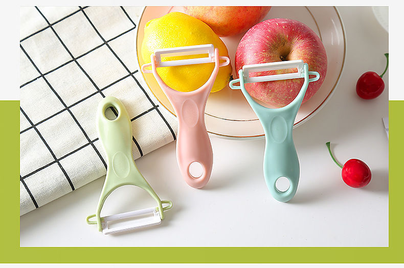 Kitchen Gadget Ceramic Peeler (Set of 3 colours)