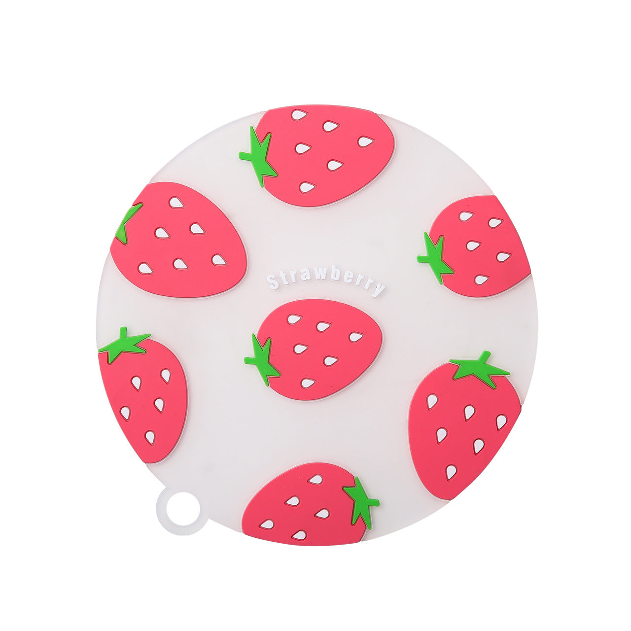 Creative cute cartoon fruit shape PVC soft silicone round heat insulation mat (2 round 3 square / set)