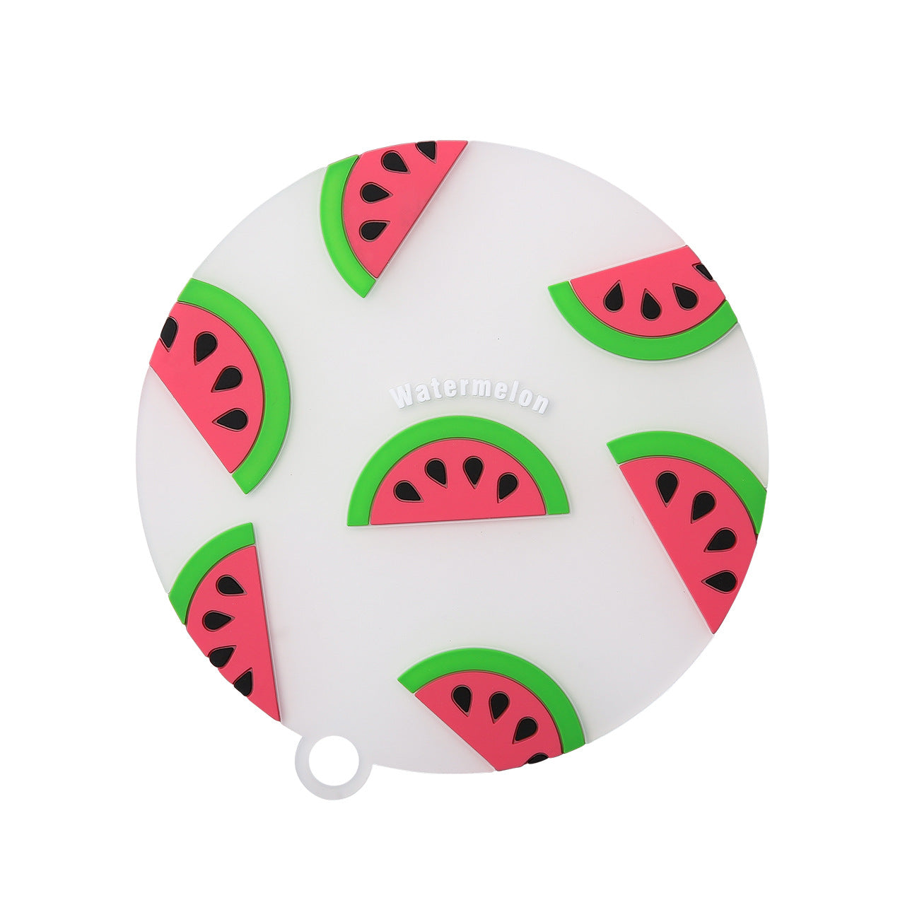 Creative cute cartoon fruit shape PVC soft silicone round heat insulation mat (2 round 3 square / set)