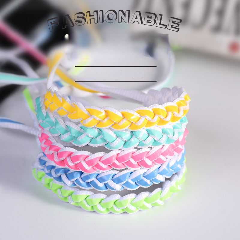 Laser luminous shoelaces