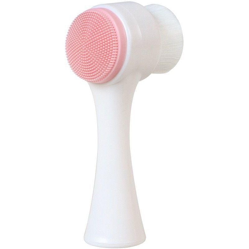 Double-ended manual facial cleansing brush (2pcs/set)