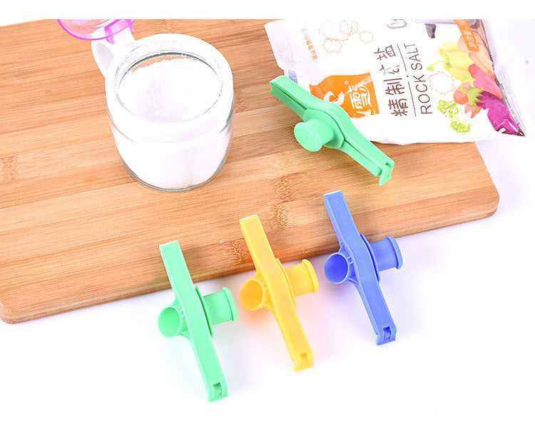 Moisture-proof spout sealing snack clips (3 colors / set)