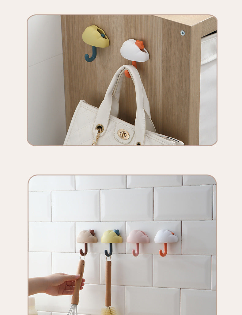 Cute clouds creative load-bearing non-marking hooks