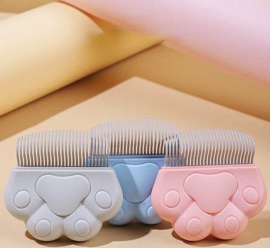 Cat paw massage hair removal comb