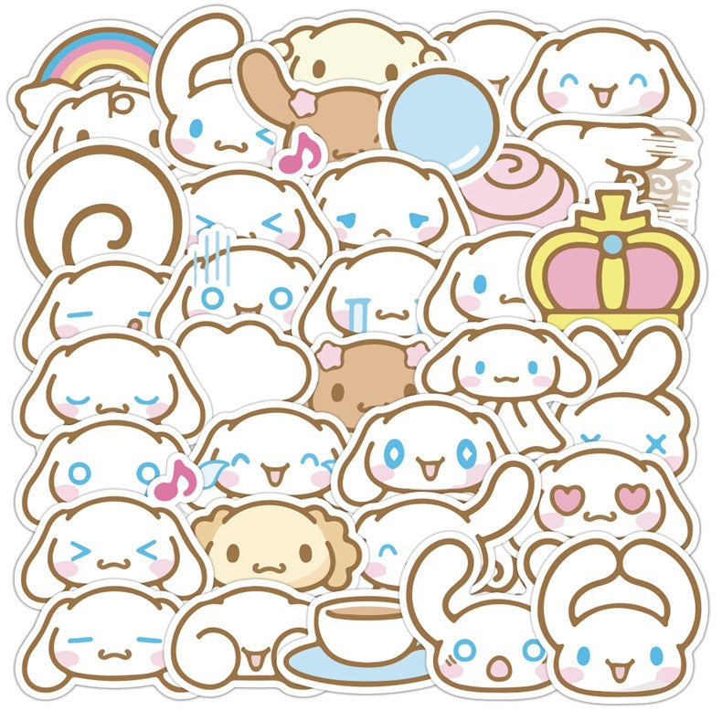 Cute Big Ears Dog Stickers (40pcs)