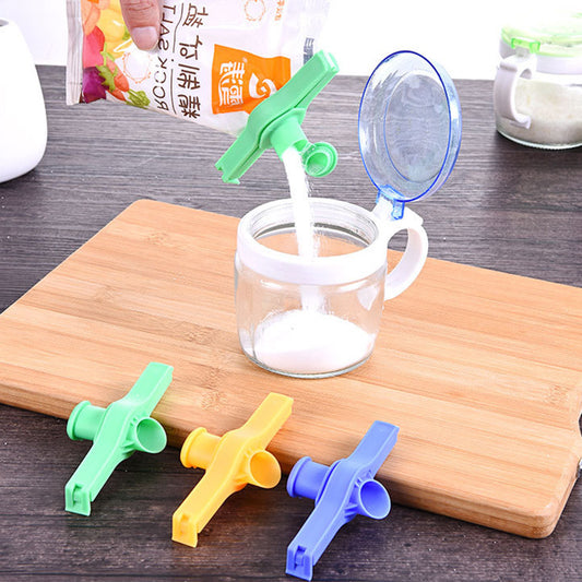 Moisture-proof spout sealing snack clips (3 colors / set)