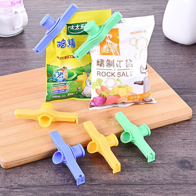 Moisture-proof spout sealing snack clips (3 colors / set)