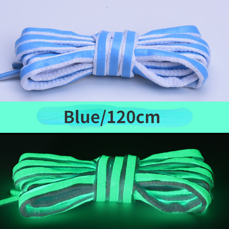 Laser luminous shoelaces