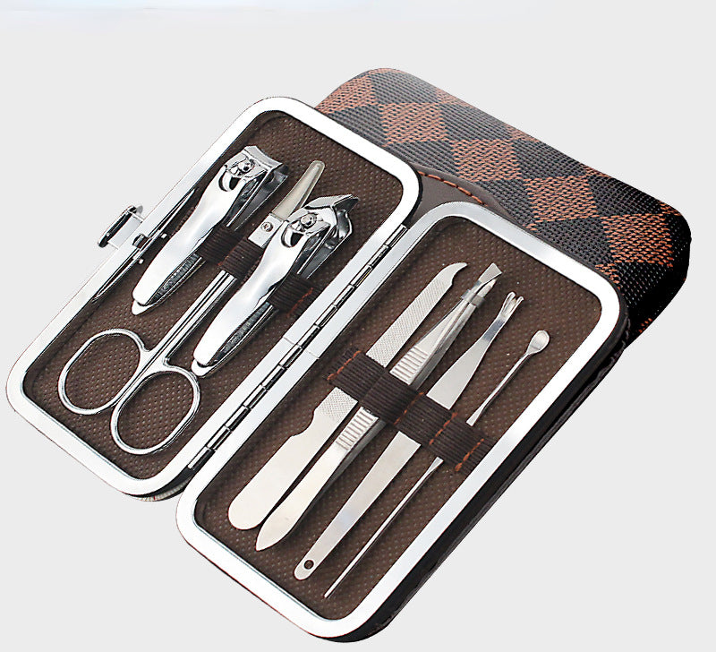 Beauty scissors manicure knife seven-piece set