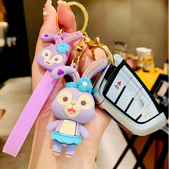 Cute fashion rabbit keychain charm（Random style）