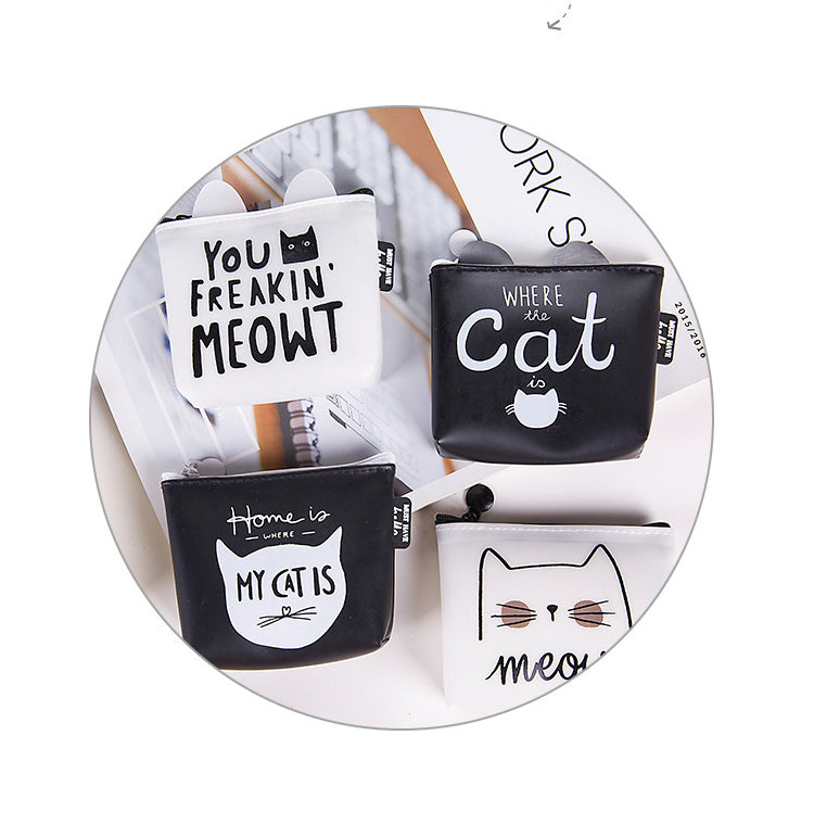 Cartoon cat silicone key case