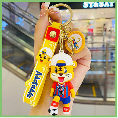 Sportsman series tiger doll cartoon keychain