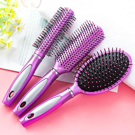 Fashion Purple Professional Styling Comb Set（3 pcs）