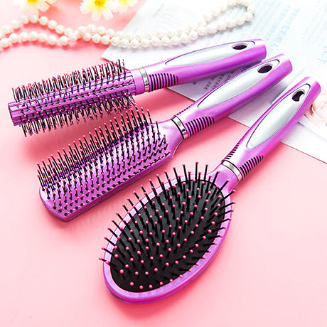 Fashion Purple Professional Styling Comb Set（3 pcs）