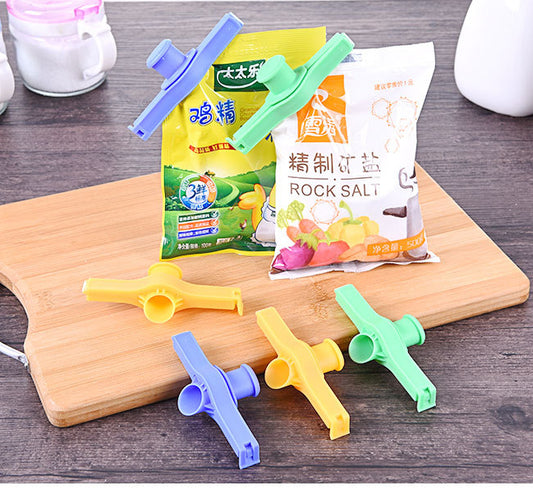 Moisture-proof spout sealing snack clips (3 colors / set)