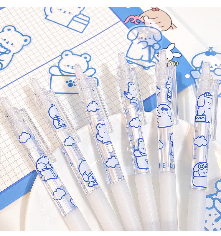 Cartoon Cream Bear 0.5mm Unisex Pen (6pcs/box)