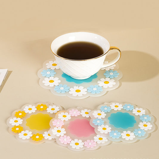Little Daisy Silicone Insulated Placemats (Set of 3)