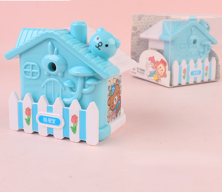 Creative little house shaped pencil sharpener for kids